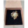 Image 2 : Size 9 Stirling Silver Real Pearl Real Garnet Ring