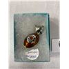 Image 2 : Very Nice Stirling Silver And Enamel Perfume Bottle