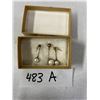 Image 1 : Pearl 925 Silver Earrings And Pendant