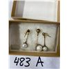 Image 2 : Pearl 925 Silver Earrings And Pendant