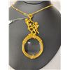 Image 2 : Nice Gold Plated Magnifier On Necklace