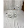 Image 1 : Nice Waterferd Crystal Vase And Fenten Basket