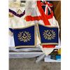 Image 2 : Nice Lot Of Masons Flags, Aprons, Etc