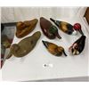 Image 1 : Lot Of 6 Vintage Hand Carved Ducks