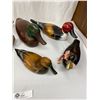 Image 2 : Lot Of 6 Vintage Hand Carved Ducks