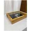Image 1 : A Nice Well Made  Display Case with Glass Lid 17 x 14.5 x 3.5