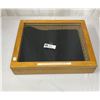 Image 2 : A Nice Well Made  Display Case with Glass Lid 17 x 14.5 x 3.5