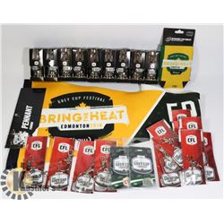 NEW LOT OF GREY CUP ITEMS. SPORTS
