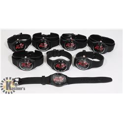 NEW LOT OF 8 RED DRAGON WATCHES