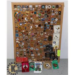 VINTAGE X-LARGE DISPLAY OF PINS