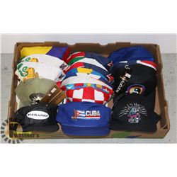FLAT OF ASSORTED NEW HATS