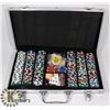 Image 1 : LARGE POKER CHIPS + CASE SET