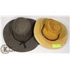 Image 1 : 2 GENUINE JACKAROO LEATHER HATS