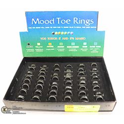 TRAY OF NEW MOOD TOE RINGS