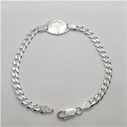 SILVER 9.8G 8"  BRACELET