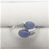Image 1 : SILVER TANZANITE RING (~SIZE 8.5)