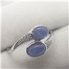 Image 2 : SILVER TANZANITE RING (~SIZE 8.5)
