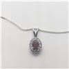 Image 1 : SILVER RUBY 18"(0.6CT) NECKLACE