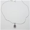 Image 2 : SILVER RUBY 18"(0.6CT) NECKLACE