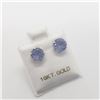 Image 2 : 10K YELLOW GOLD TANZANITE(3CT)  EARRINGS