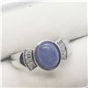 Image 2 : SILVER TANZANITE  RING (~SIZE 8.75)