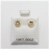 Image 1 : 10K YELLOW GOLD CITRINE 2IN1(0.3CT)  EARRINGS