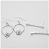 Image 1 : SILVER LOTS OF 2 PAIRS EARRINGS