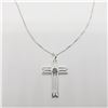 Image 2 : SILVER CZ 18" NECKLACE