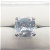 Image 1 : SILVER BIG CZ  RING (~SIZE 6.75)