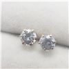 Image 1 : SILVER CUBIC ZIRCONIA EARRINGS