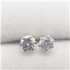 Image 2 : SILVER CUBIC ZIRCONIA EARRINGS