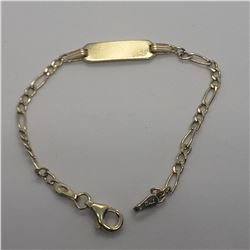 SILVER "FOR KID" 5.5" BRACELET