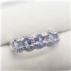 Image 2 : SILVER TANZANITE(1.2CT)  RING (~SIZE 6.75)