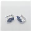Image 2 : SILVER SAPPHIRE(4CT)  EARRINGS (~WEIGHT 6G)
