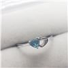 Image 2 : SILVER BLUE TOPAZ  RING (~SIZE 6)