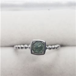 SILVER TOURMALINE RING (~SIZE 8)