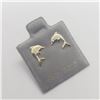 Image 2 : 14K YELLOW GOLD DOLPHIN EARRINGS
