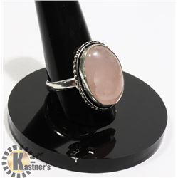 #116-ROSE QUARTZ RING SIZE 8