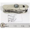 Image 2 : NEW UTILITY MULTI TOOL KNIFE WITH COMPASS