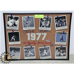 MLB NEW YORK YANKESS SIGNED 16X20 PHOTO WITH 4