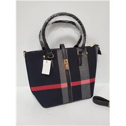 NEW BLACK PLAID 2 IN ONE PURSE WITH