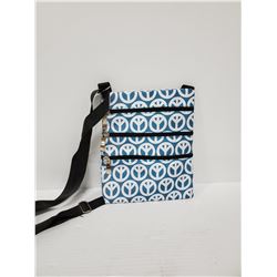 NEW PEACE SYMBOL CROSSBODY PURSE