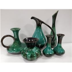 LOT OF 6 BLUE MOUNTAIN POTTERY ORNAMENTS