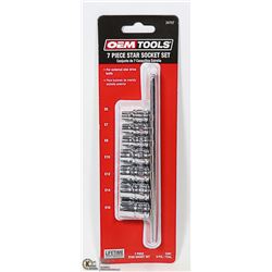 NEW OEM TOOLS 7 PC STAR SOCKET SET - E6,E7,E10,E13
