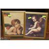 Image 1 : SET OF TWO CUPID FRAMED PICTURES, 18 X 23