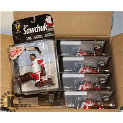 CASE LOT OF 5 TERRY SAWCHUCK NHL ACTION FIGURES