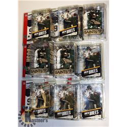 CASE LOT OF 9 ASSORTED NFL FOOTBALL FIGURES