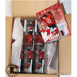 CASE OF 7 SIDNEY CROSBY NHL ACTION FIGURES NEW