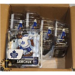 LOT OF 5 TERRY SAWCHUCK LEGEND HOCKEY FIGURES