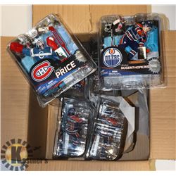 CASE LOT OF 7 NUGENT HOPKINS OILERS ACTION FIGURES